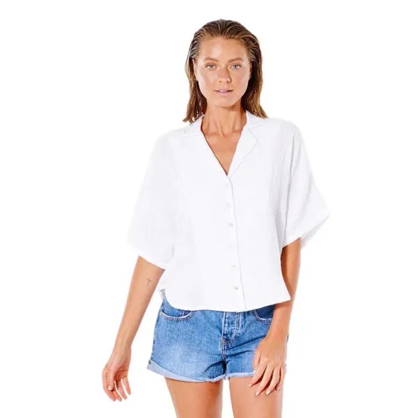 Рубашка с коротким рукавом Rip Curl Premium Linen, белый