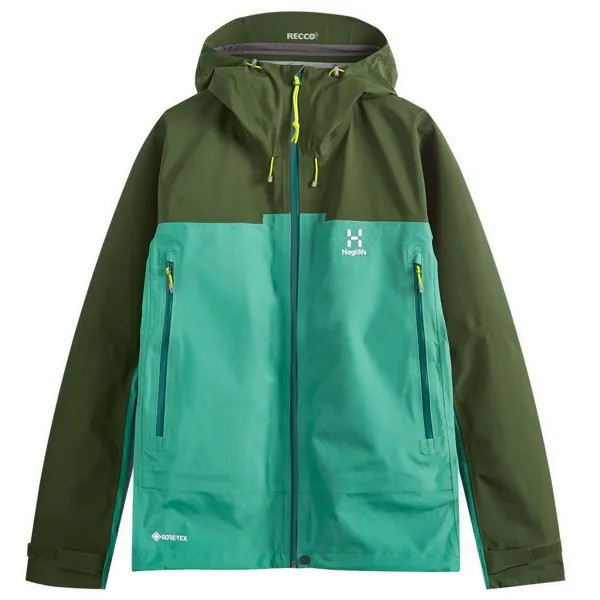 Куртка Haglöfs Roc Flash Gore-Tex, цвет Dark Jelly Green & Seaweed Green
