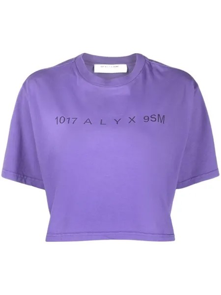 Укороченная футболка с логотипом 1017 ALYX 9SM, фиолетовый
