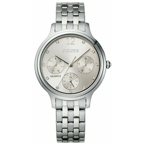CITIZEN ED8180-52X женские японские наручные часы со стрелочным календарем и 12/24 ч форматом времени