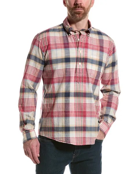 Тканая рубашка стандартного кроя Brooks Brothers Madras, красный