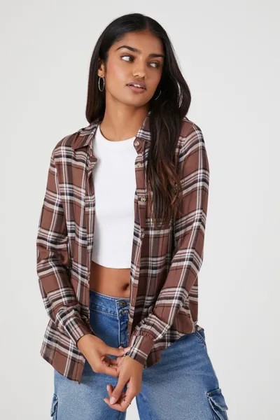Клетчатая фланелевая рубашка Forever 21