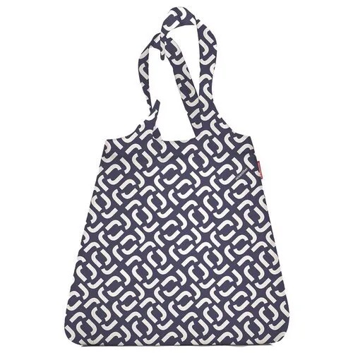 Сумка складная mini maxi shopper signature navy, Reisenthel, синий/белый, арт: AT4073 AT4073