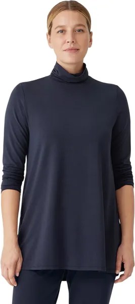 Туника с вырезом Scrunch Eileen Fisher, цвет Nocturne