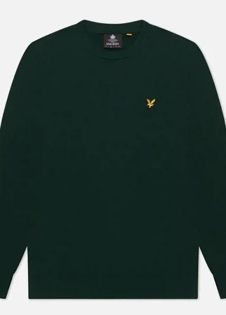 Мужской свитер Lyle & Scott Cotton Merino Crew Jumper, цвет зелёный, размер M