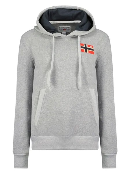 Толстовка Geographical Norway Hoodie Genifer, серый
