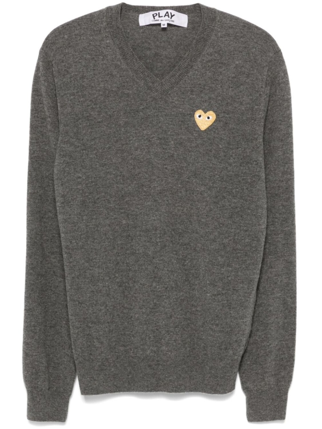 Свитер с нашивкой Comme Des Garçons Play, серый