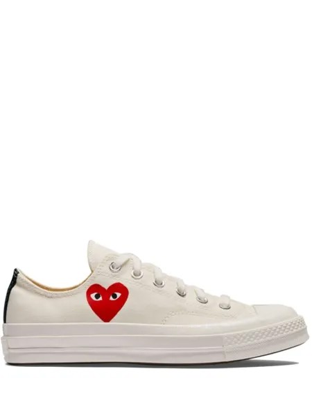 Comme Des Garçons Play x Converse кеды Chuck '70 Small Red Heart, белый