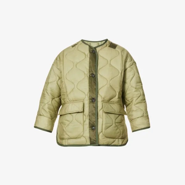 Стеганая куртка Teddy Frankie Shop, зеленый