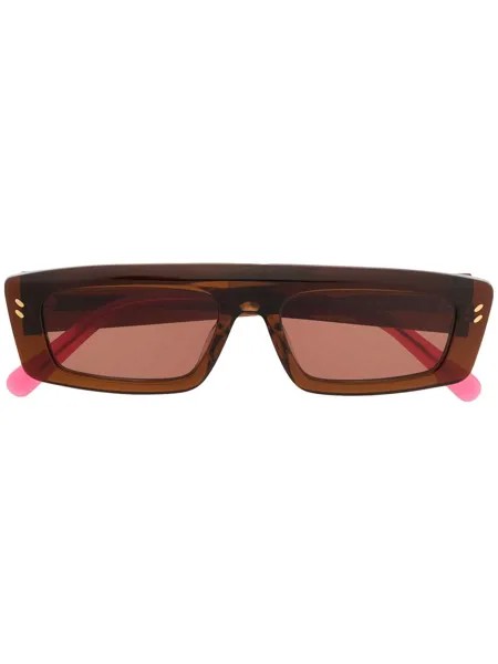 Stella McCartney Eyewear затемненные солнцезащитные очки в прямоугольной оправе