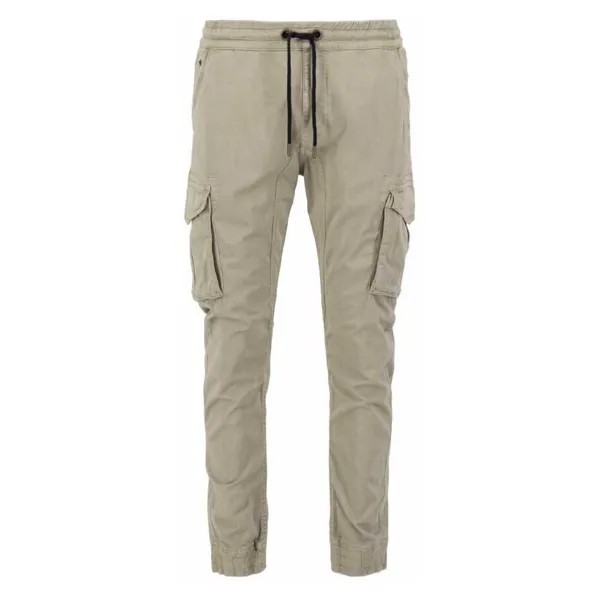 Джоггеры Alpha Industries Cotton Twill Joggers, бежевый
