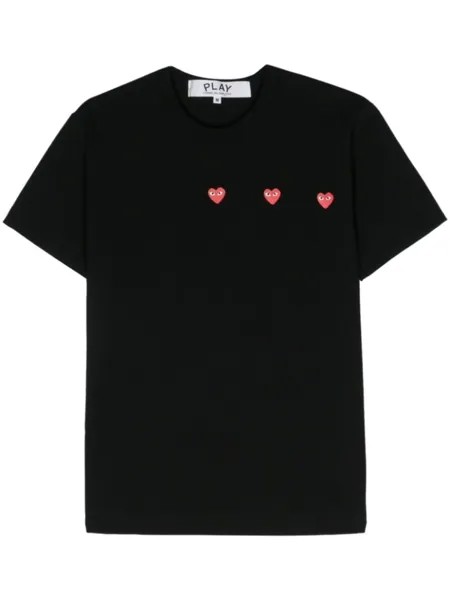Comme Des Garçons Play футболка с принтом, черный