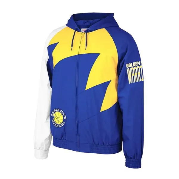 Мужская спортивная куртка Mitchell & Ness Golden State Warrior Mitchell And Ness, синий