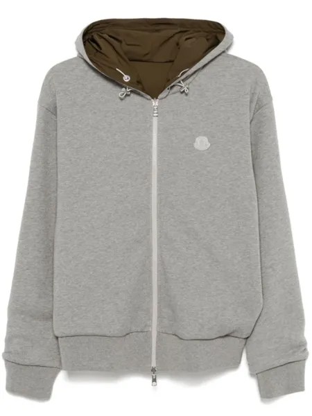 Moncler спортивная куртка на молнии, серый