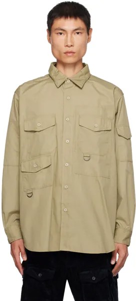 Рубашка цвета хаки Engineered Garments