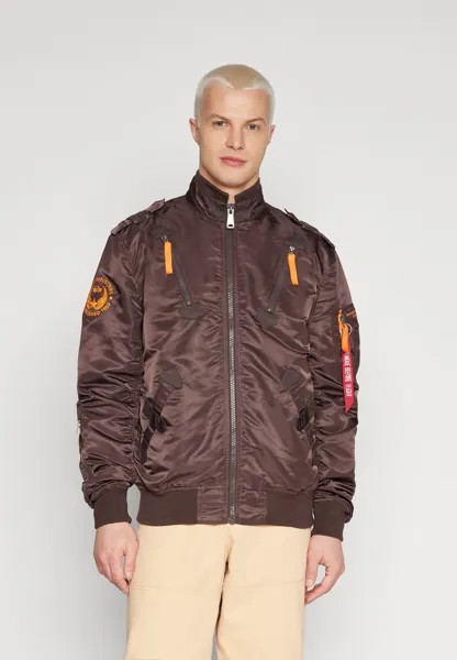 Куртка-бомбер Alpha Industries, охотничий коричневый