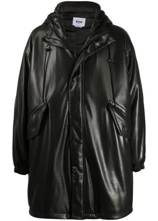 MSGM ламинированный плащ