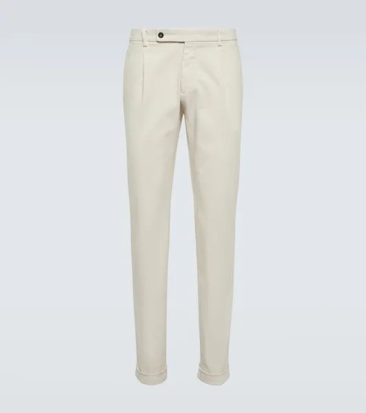 Хлопковые брюки чинос Thom Sweeney, бежевый