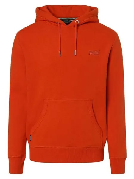 Пуловер с капюшоном Superdry, оранжевый