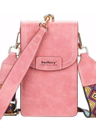 Женский Клатч Baellerry с цветным ремешком, сумка женская, клатч женский, сумка через плечо, кошелек женский, сумка для телефона