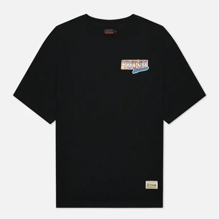 Мужская футболка Evisu Heritage Multi-Daruma Printed, цвет чёрный, размер XXL