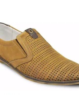 Туфли Wiado, натуральный нубук, перфорированные, размер 40, коричневый