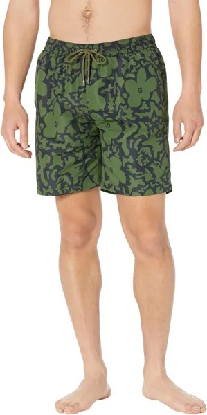 Пляжные шорты Paul Smith Shorts Long Camo, цвет Bottle Green