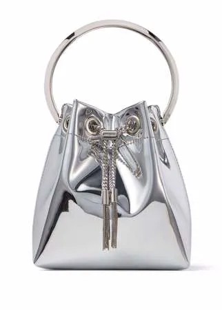 Jimmy Choo сумка-ведро с эффектом металлик
