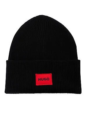 Мужская шапка-бини HUGO Xaff, черная