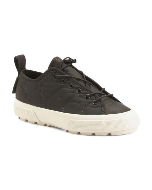 Стеганые нейлоновые кроссовки Tank Superga, черный