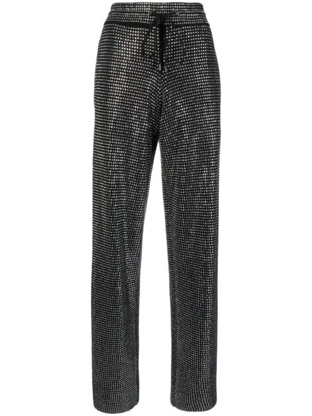 Широкие брюки с кристаллами TOM FORD, черный