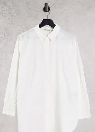 Белая oversized-рубашка Only Curve-Белый