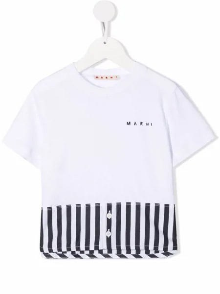 Marni Kids футболка с полосками