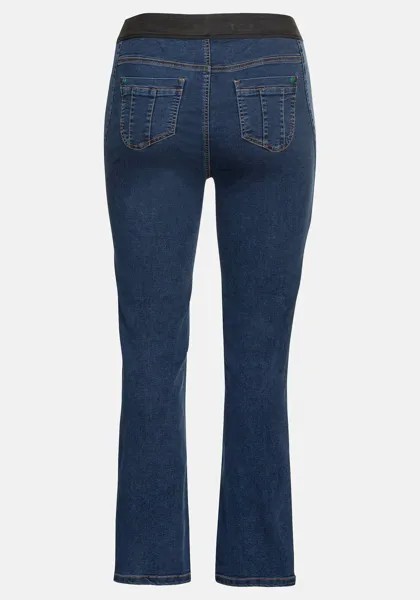 Джинсы чрезвычайно эластичны, адаптируются снова и снова sheego, цвет Dark Blue Denim