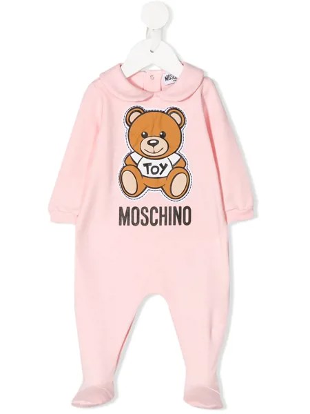 Moschino Kids пижамный комплект с логотипом Teddy Bear