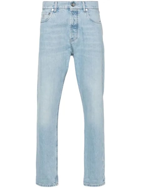 Brunello Cucinelli зауженные джинсы, синий