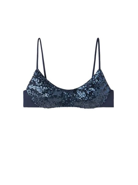 Топ бикини Calzedonia, морской синий