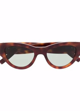 Saint Laurent Eyewear солнцезащитные очки в оправе 'кошачий глаз'