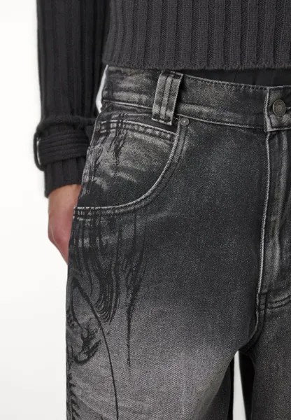Джинсы свободного кроя Lazy Willy Jaded London, черные