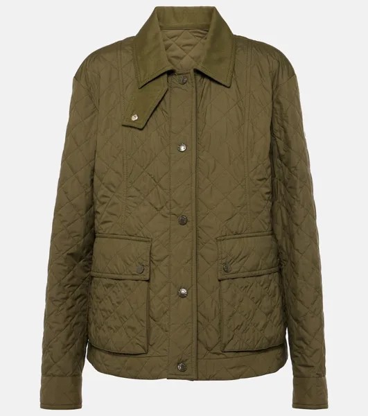 Стеганый пуховик Galene Moncler, зеленый