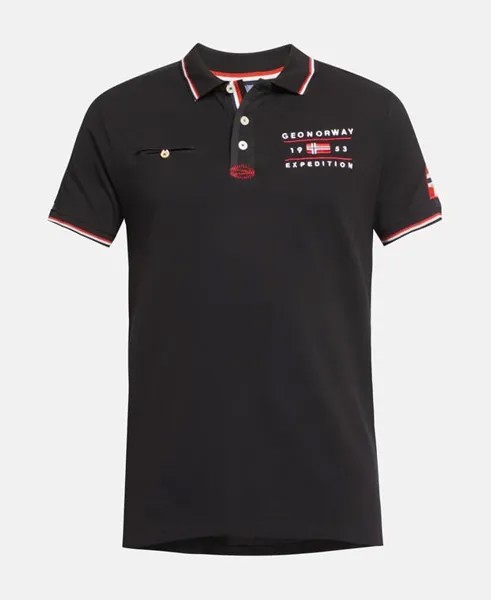 Рубашка поло Geographical Norway, черный
