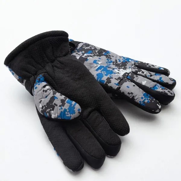 Перчатки MINAKU зимние, Хаки, цвет голубой, размер 9, 27 см