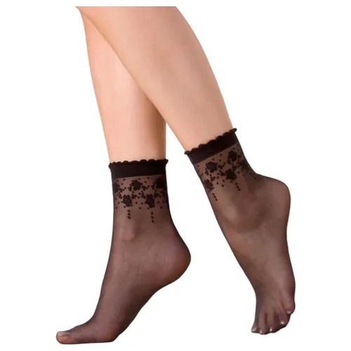 Женские носки Gabriella средние, размер One size, черный