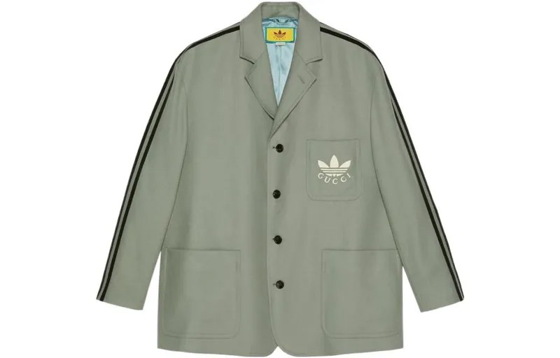 Мужской деловой костюм Adidas Originals X ADIDAS, серый Gucci, серый