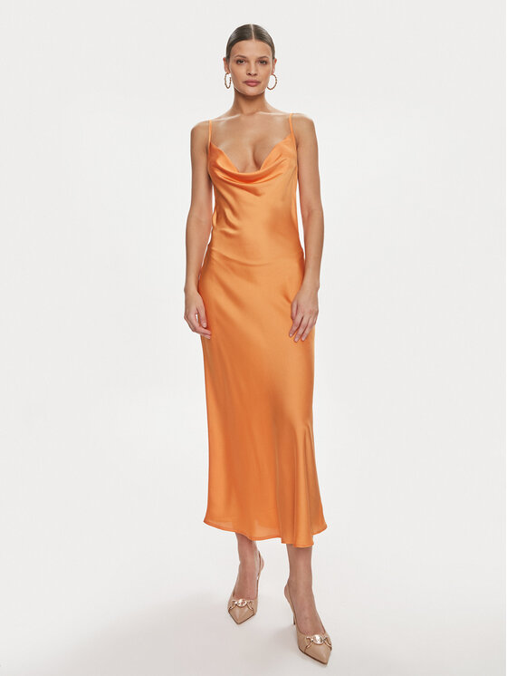 Коктейльное платье узкого кроя Guess, оранжевый