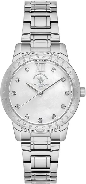 Наручные часы женские Santa Barbara Polo & Racquet Club SB.1.10257-1 серебристые