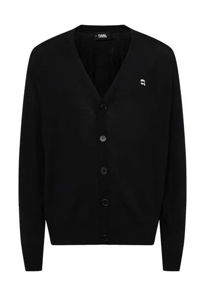 Кардиган IKONIK KARL LAGERFELD, черный