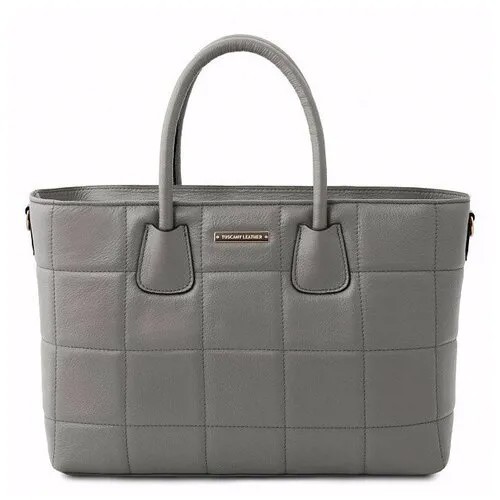 Женская сумка из мягкой кожи Tuscany Leather TL Bag TL142124 серый