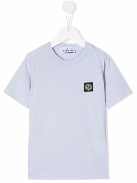 Stone Island Junior футболка с нашивкой-логотипом