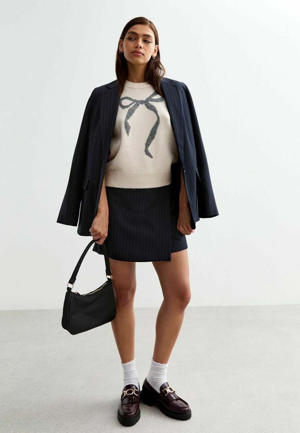 Топ BOW New Look, бежевый